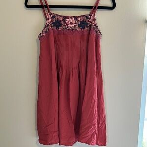 American Eagle Outfitters Embroidered Boho Dress-Size XS